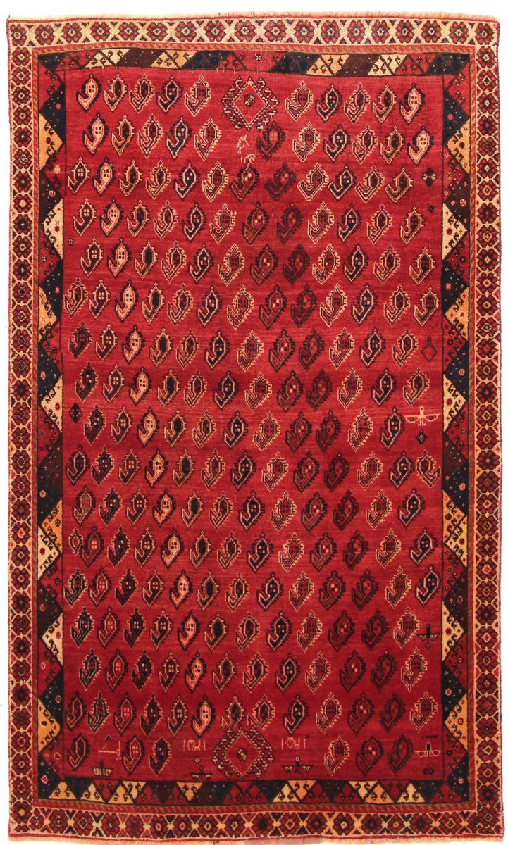 Tapete persa Ghashghai 195x115 195x115, Tapete persa Atado à mão