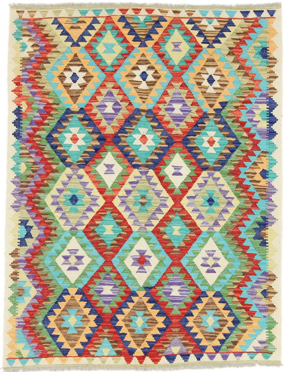 Tapete afegão Kilim Afegão 175x134 175x134, Tapete persa Tecido à mão