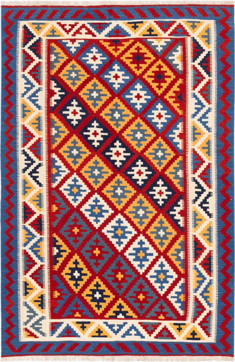 Tapis persan Kilim Fars Ghashghai 231x154 231x154, Tapis persan Tissé à la main