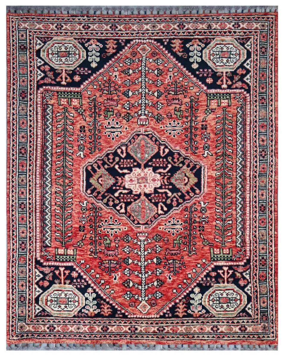 Pakistański dywan Kazak Ghashghai 196x156 196x156, Dywan perski Ręcznie tkany