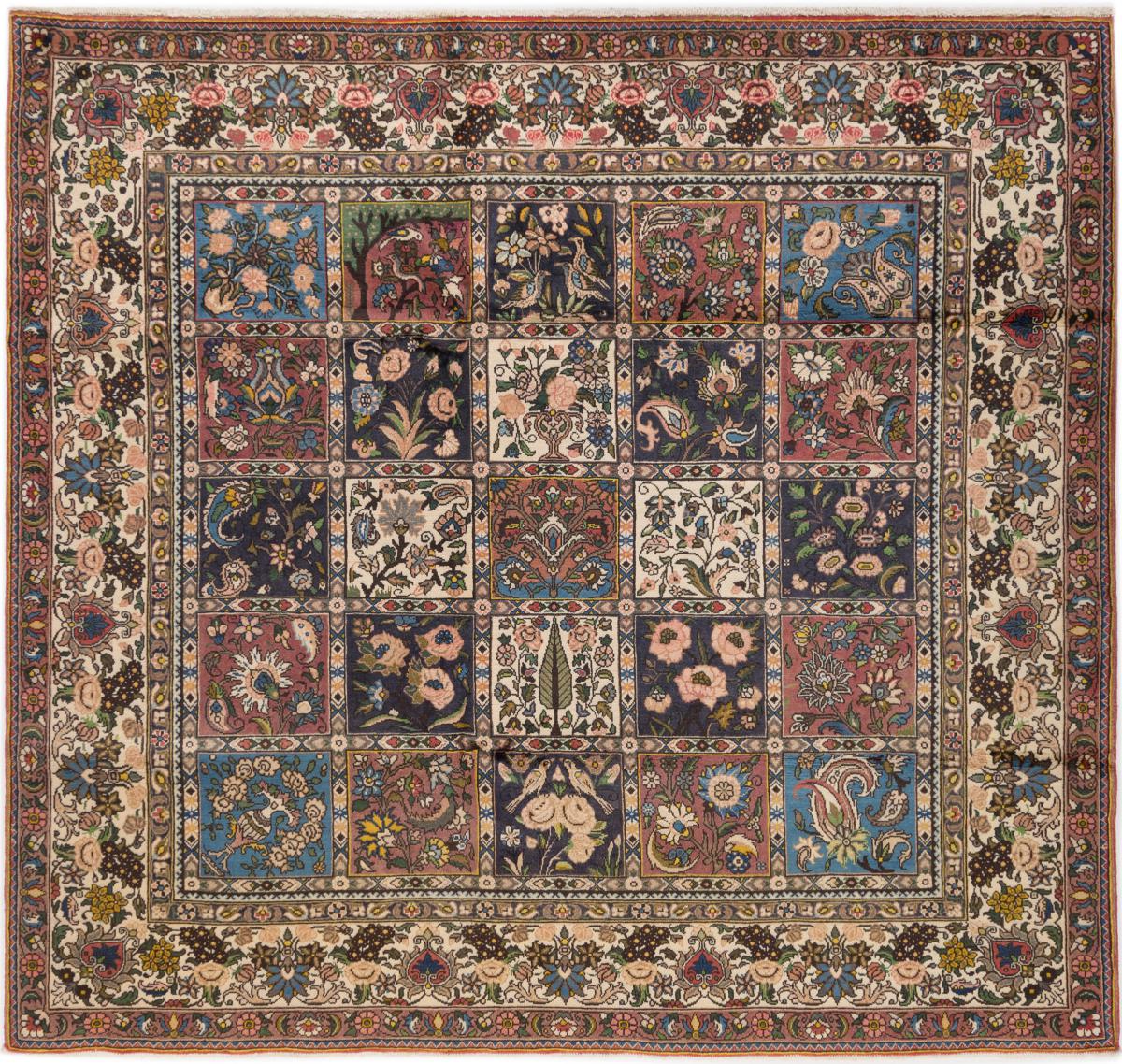 Persian Rug Bakhtiari Chaleshotor 205x195 205x195, Persian Rug Knotted by hand