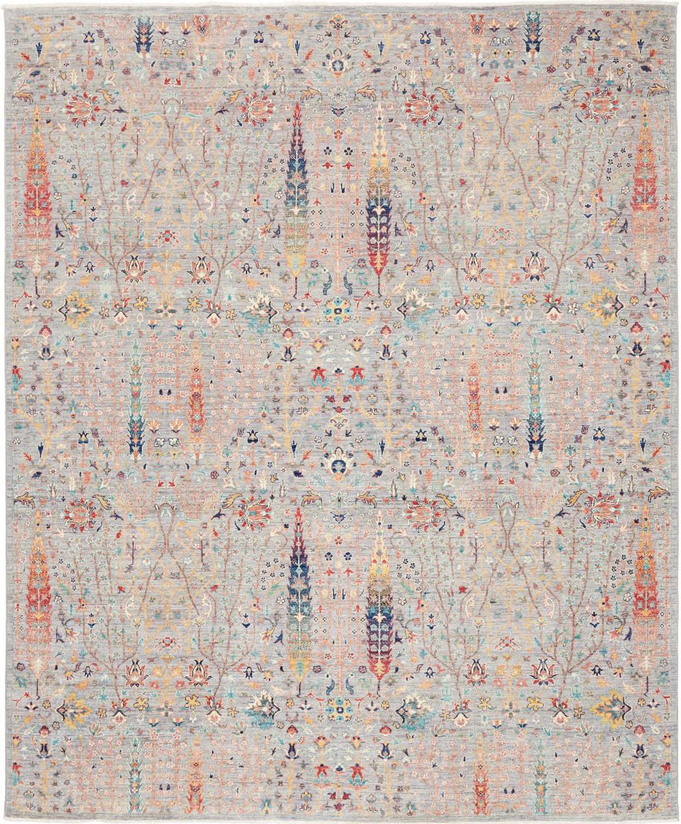 Pakistani rug Design Arijana 9'7"x7'11" 9'7"x7'11", Persian Rug Knotted by hand