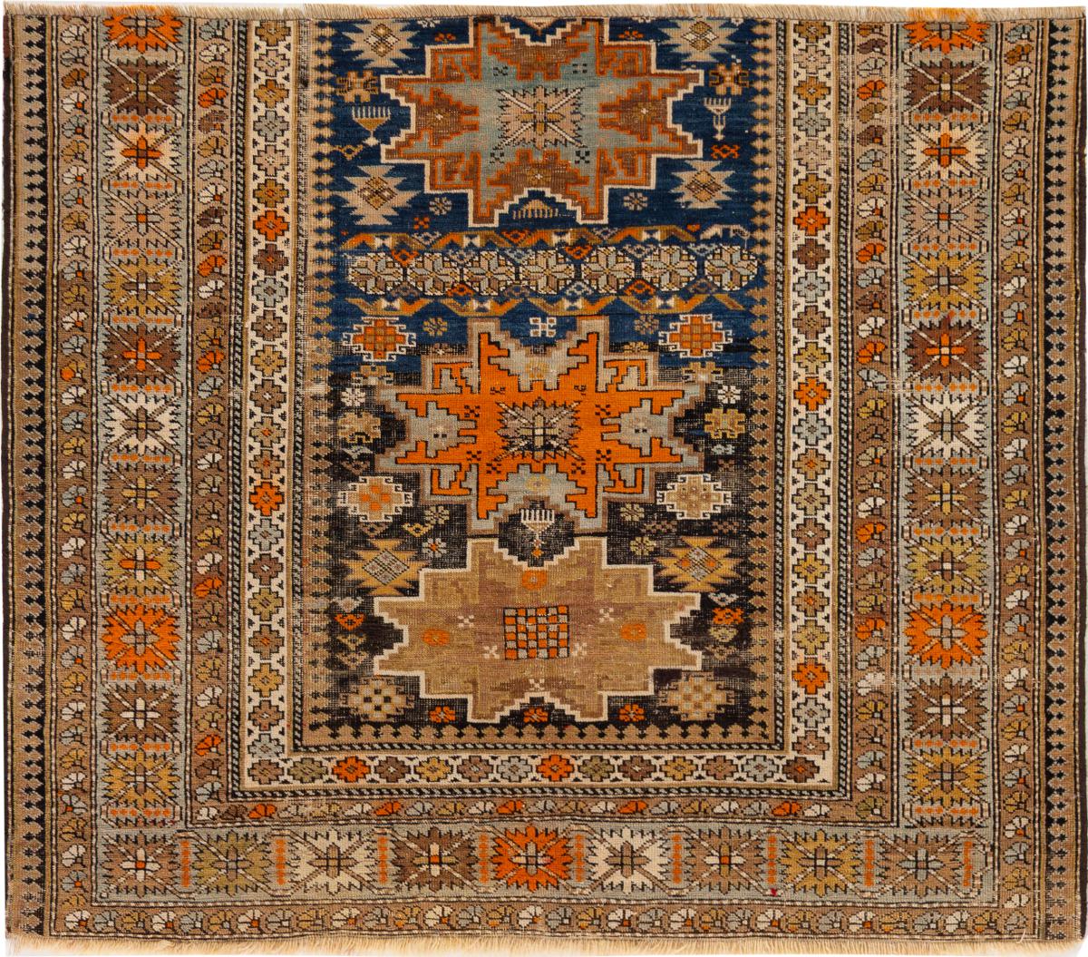 Russian rug Kazak 108x128 108x128, Persian Rug Knotted by hand