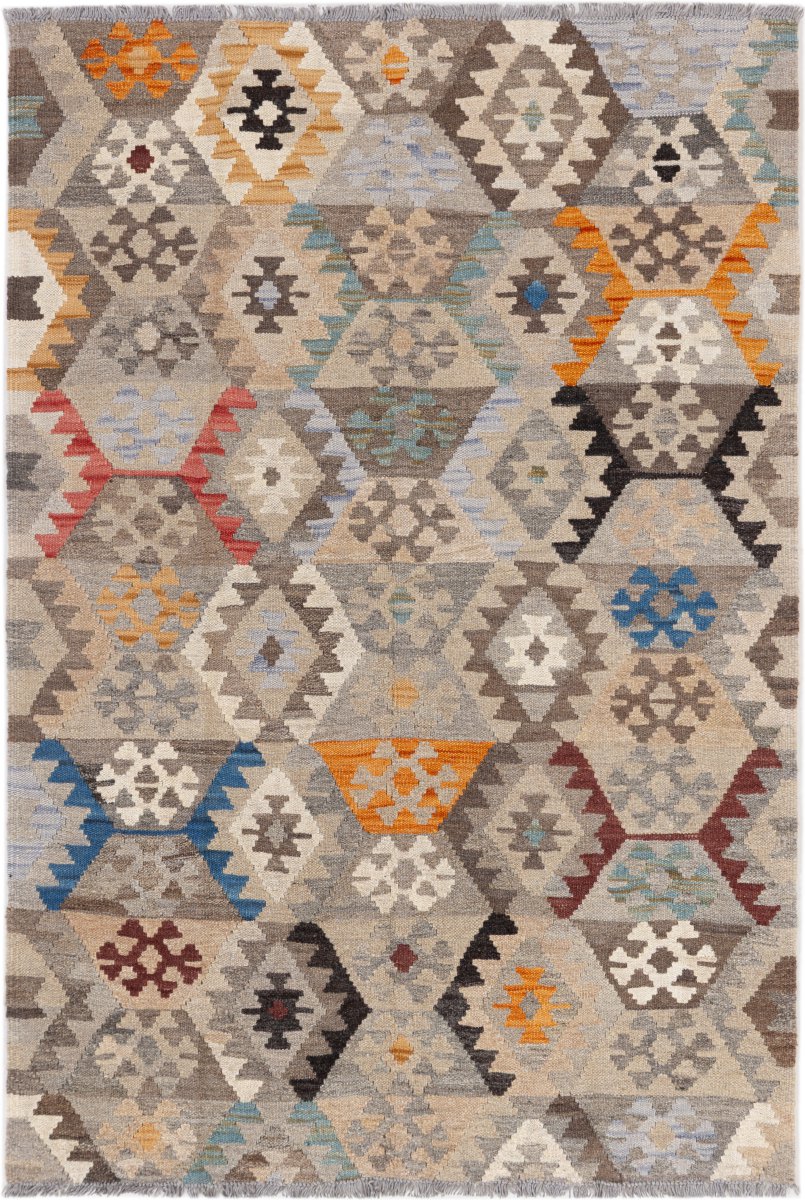 Tapis afghan Kilim Afghan 155x106 155x106, Tapis persan Tissé à la main