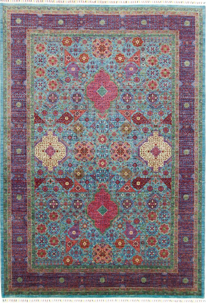 Tapis pakistanais Mamluk 299x206 299x206, Tapis persan Noué à la main