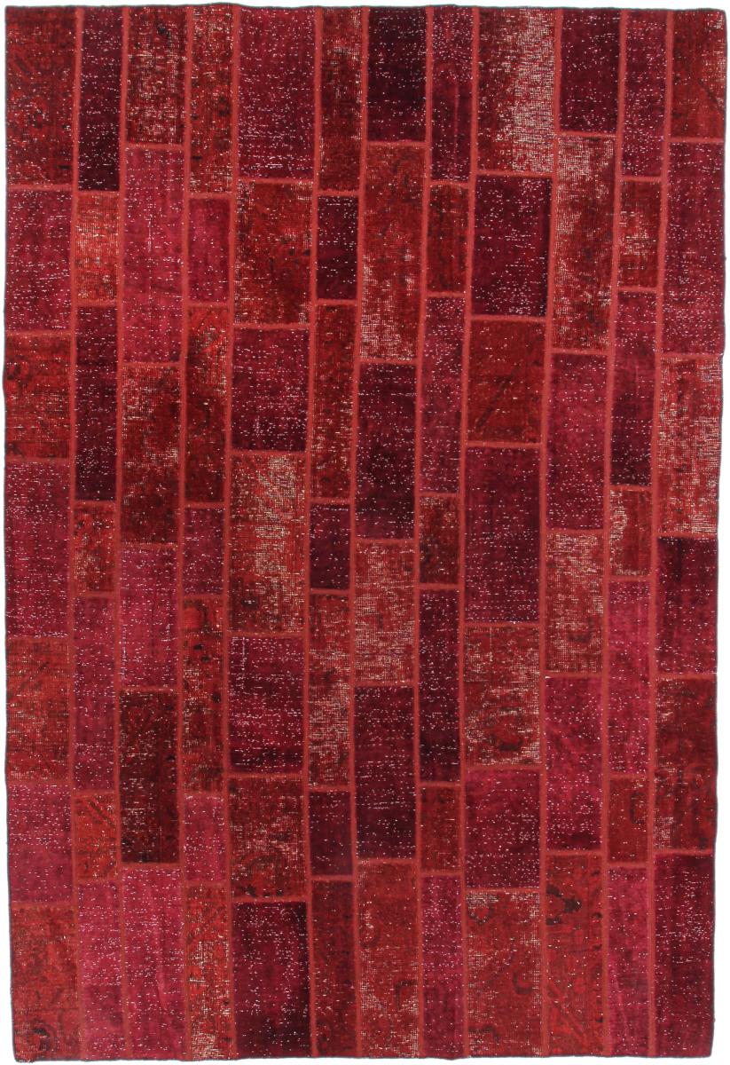 Persian Rug Patchwork 297x205 297x205, Persian Rug Knotted by hand