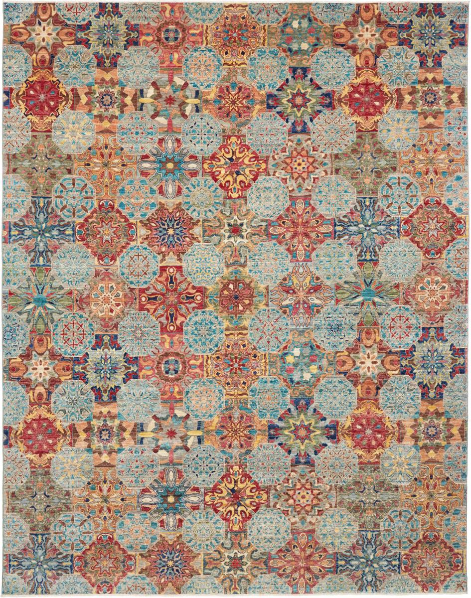 Pakistani rug Design Arijana 10'0"x7'10" 10'0"x7'10", Persian Rug Knotted by hand