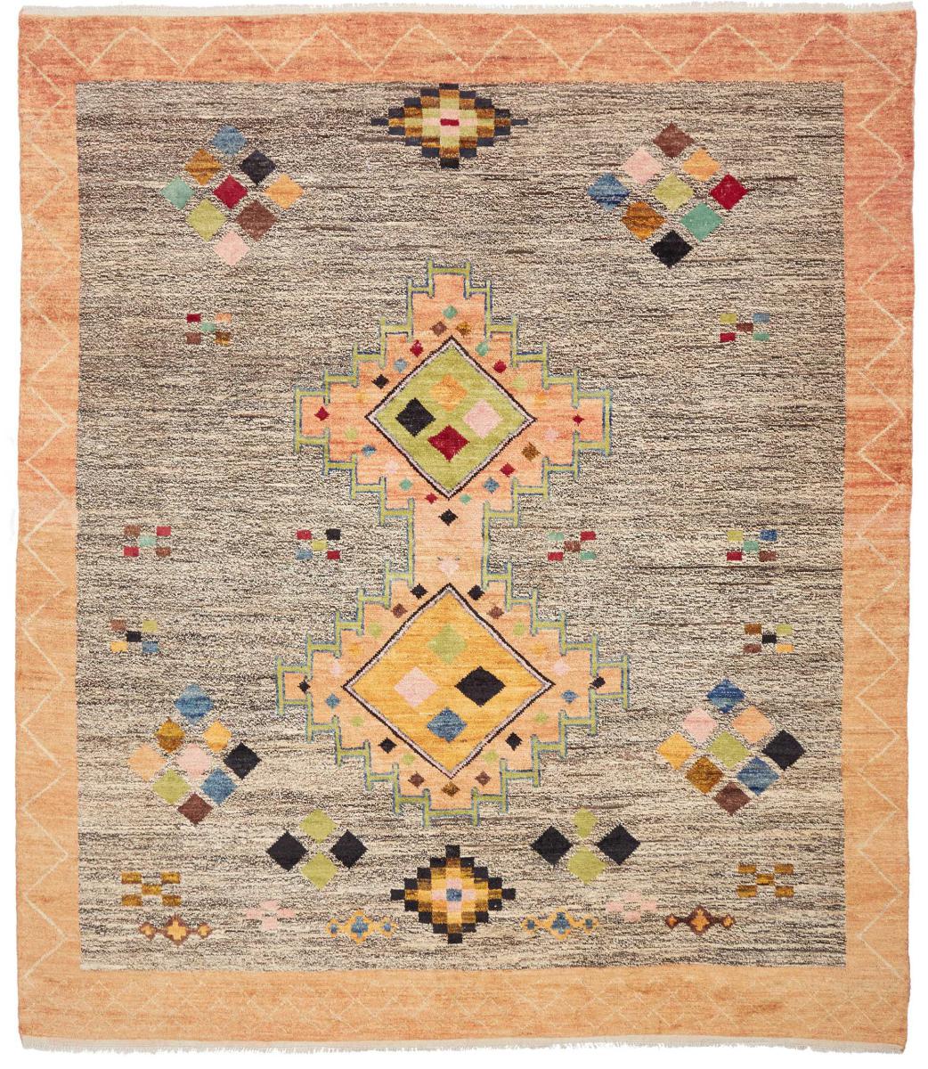 Pakistani rug Berber Maroccan Style 10'0"x8'7" 10'0"x8'7", Persian rug Hand-knotted