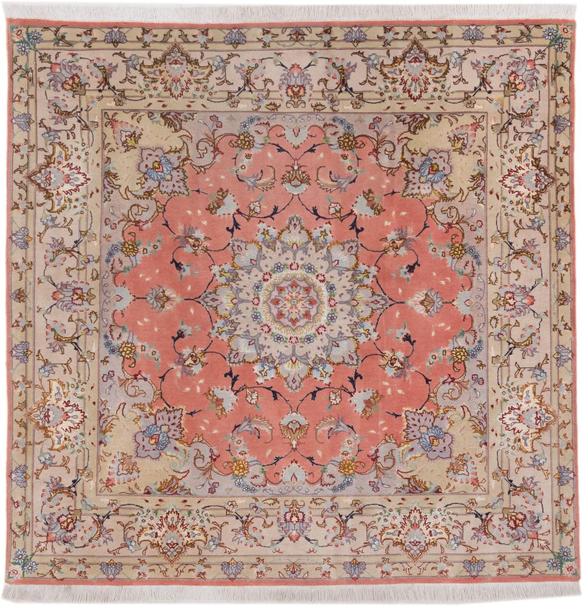 Perzisch tapijt Tabriz 154x154 154x154, Perzisch tapijt Handgeknoopte