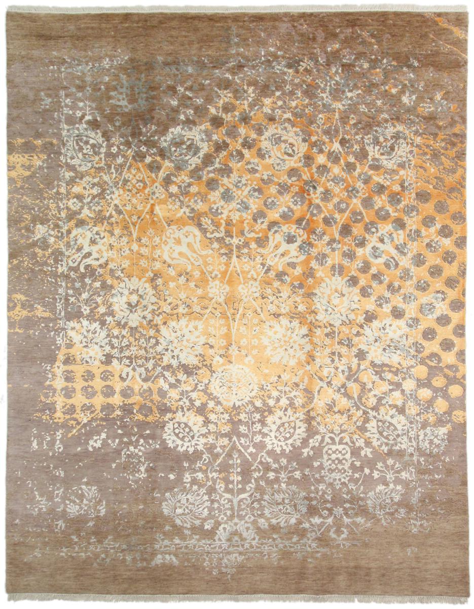 Indo rug Indo Modern 9'10"x7'9" 9'10"x7'9", Persian Rug Knotted by hand
