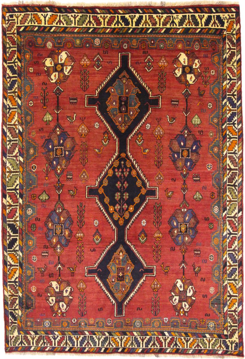 Persisk tæppe Shiraz 294x206 294x206, Persisk tæppe Knyttet i hånden