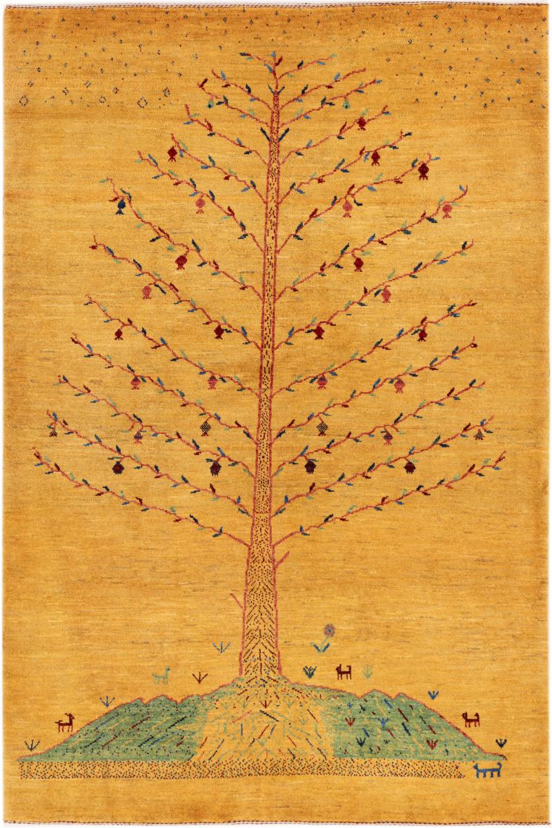 Persisk tæppe Persisk Gabbeh Kashkuli Banafsheh 235x159 235x159, Persisk tæppe Knyttet i hånden