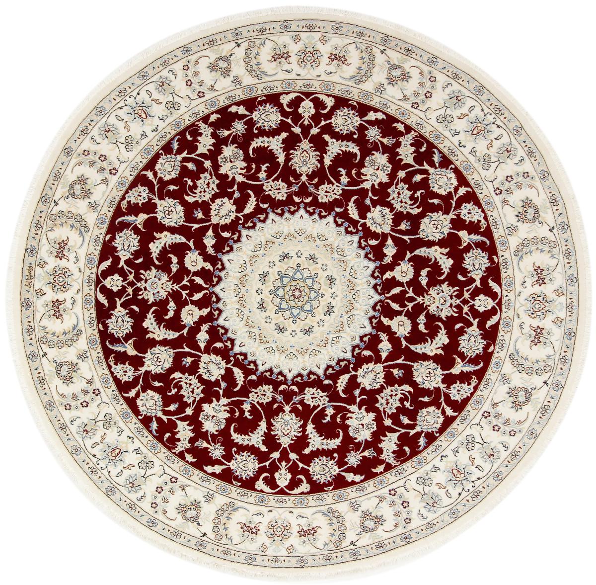 Persian Rug Nain 9La Signed 201x201 201x201, Persian Rug Knotted by hand