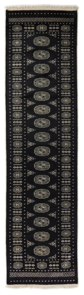 Pakistani rug Pakistan Buchara 2ply 9'9"x2'6" 9'9"x2'6", Persian rug Hand-knotted