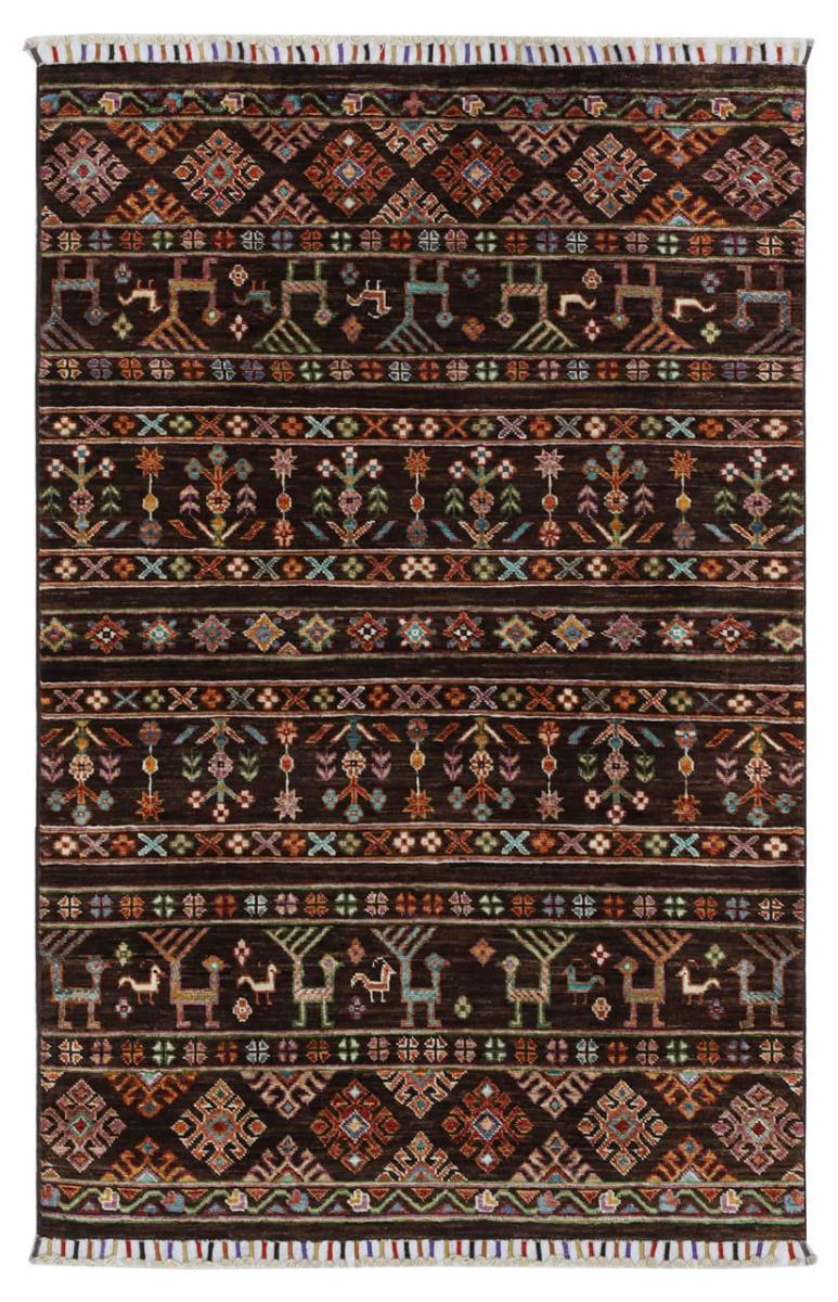 Afghansk tæppe Arijana Shaal 155x108 155x108, Persisk tæppe Knyttet i hånden