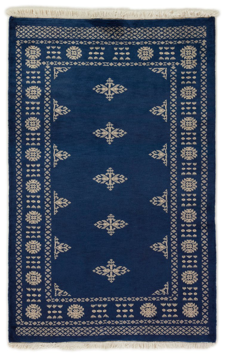 Pakistansk teppe Pakistan Buchara 2ply 147x93 147x93, Persisk teppe Håndknyttet