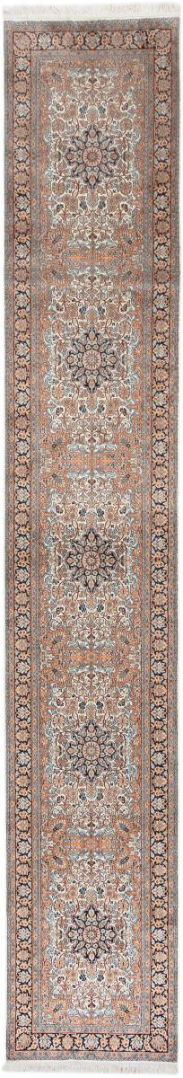 Tappeto indiano Cachemire di Seta 480x76 480x76, Tappeto persiano Annodato a mano