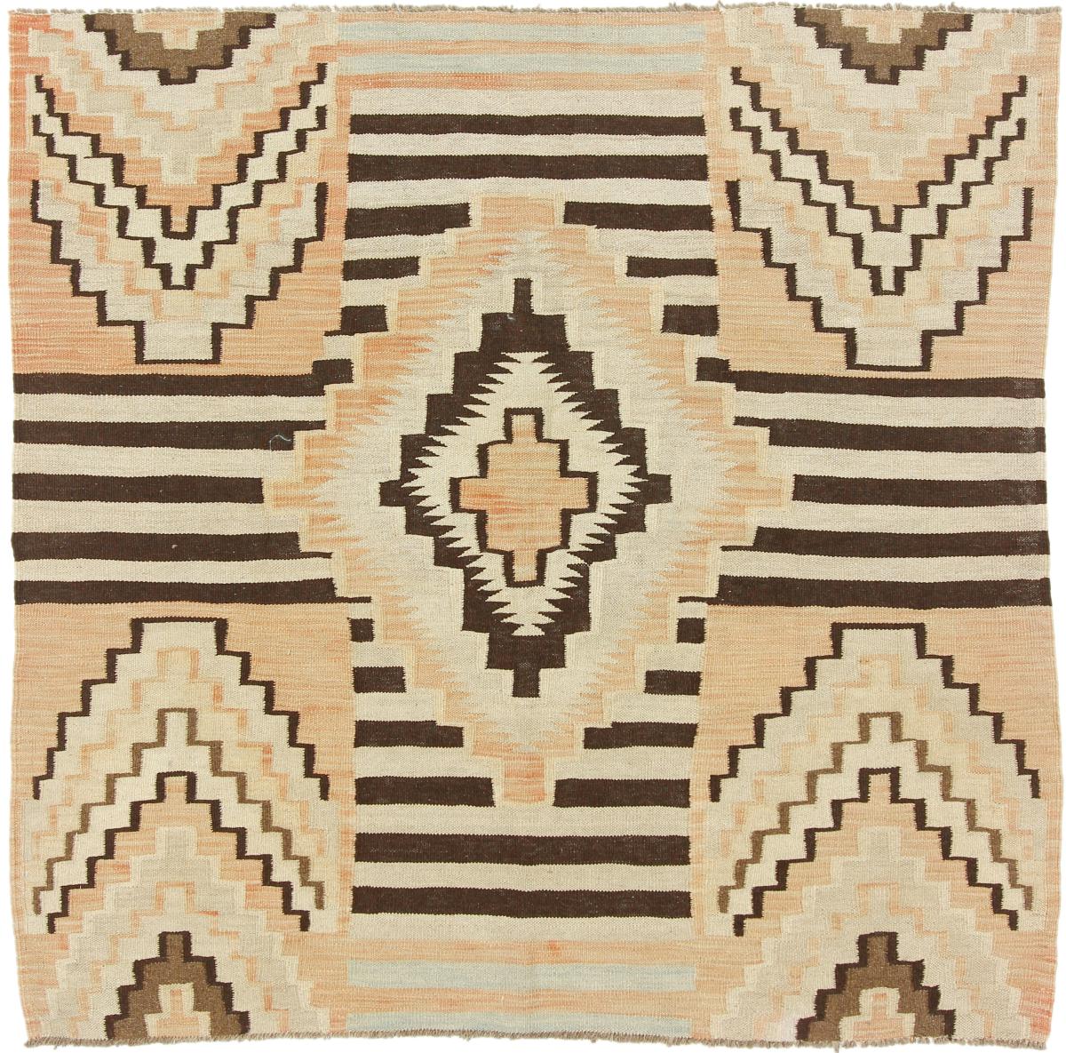 Tapete afegão Kilim Afegão Heritage 143x141 143x141, Tapete persa Tecido à mão