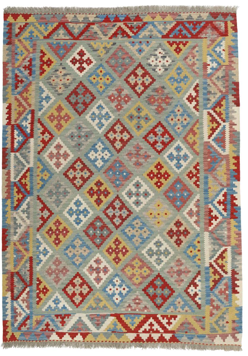 Tapete persa Kilim Fars 242x173 242x173, Tapete persa Tecido à mão