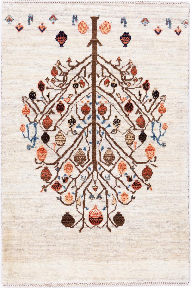 Tapis persan Persan Gabbeh Loribaft Atelier 126x82 126x82, Tapis persan Noué à la main