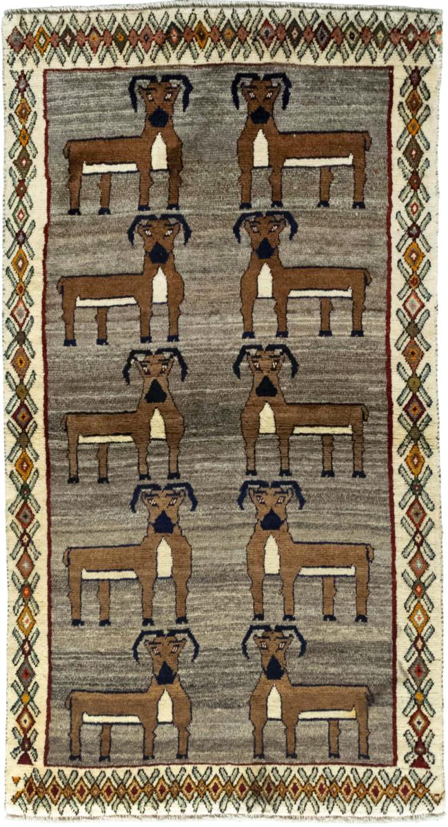 Persian Rug Persian Gabbeh Ghashghai 182x101 182x101, Persian Rug Knotted by hand