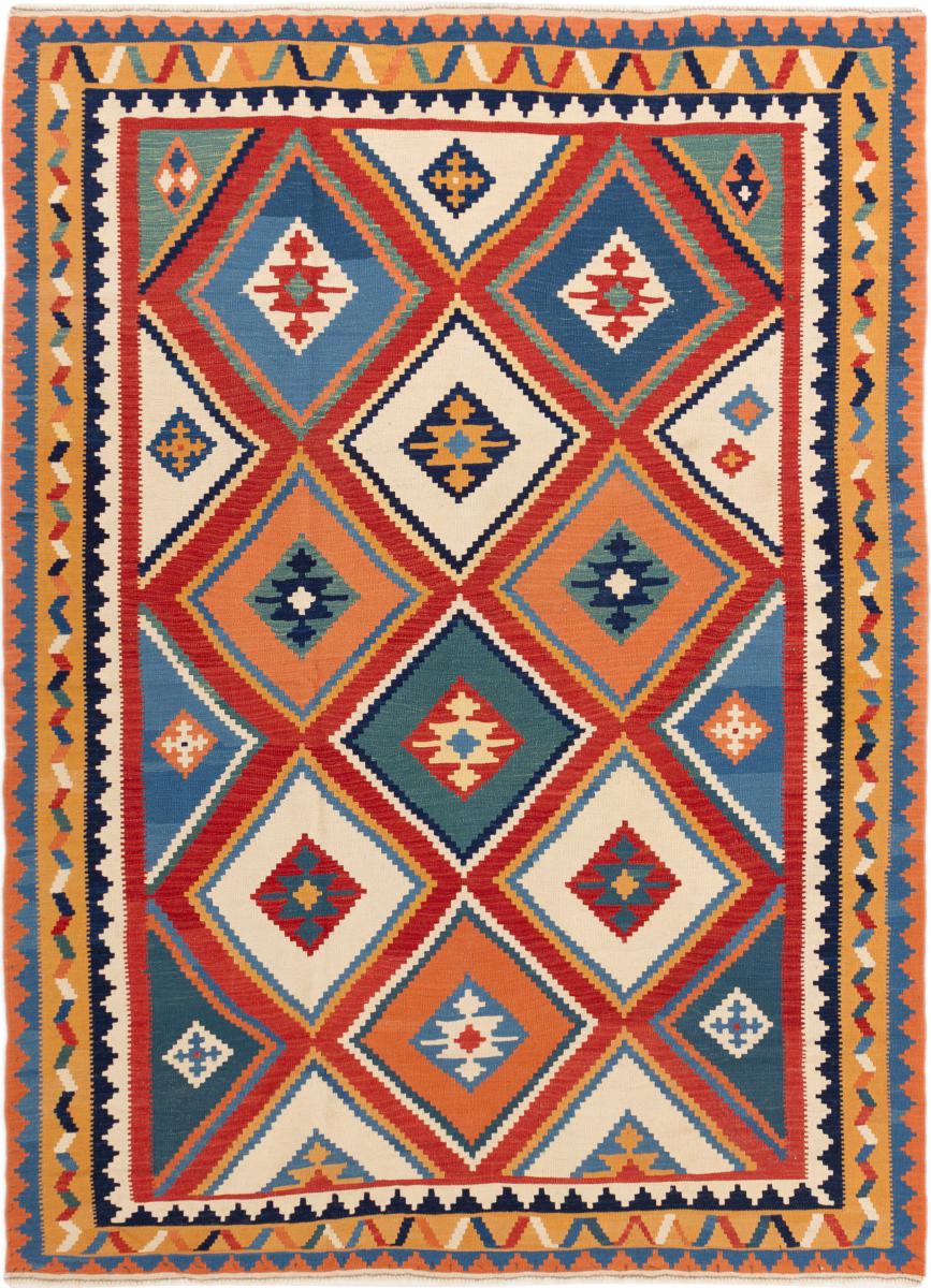 Persisk teppe Kelim Fars 244x165 244x165, Persisk teppe Handwoven 