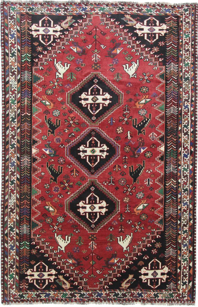 Tapete persa Shiraz 280x184 280x184, Tapete persa Atado à mão