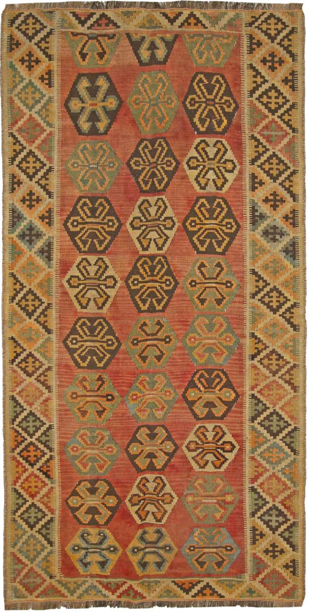 Tapete persa Kilim Fars 249x129 249x129, Tapete persa Tecido à mão