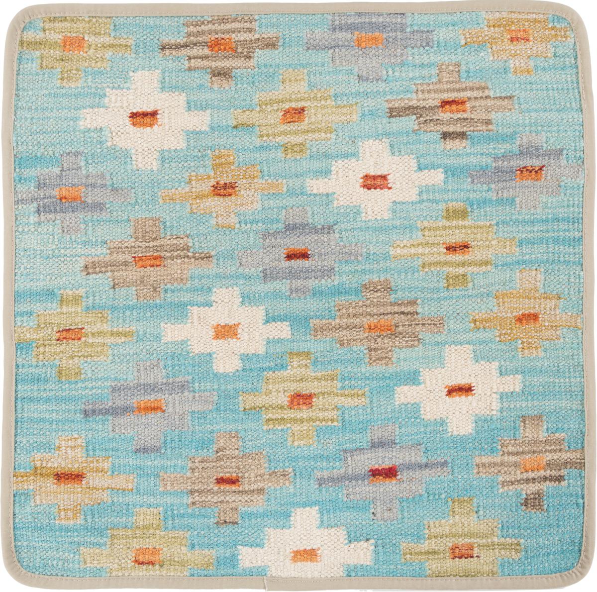 Afghan rug Kilim Afghan Cushion Cover 50x50 50x50, Persian Rug Knotted by hand
