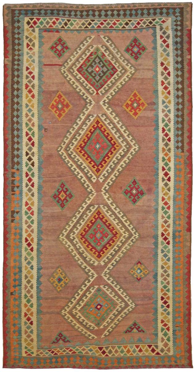 Persisk tæppe Kelim Fars 286x147 286x147, Persisk tæppe Håndvævet