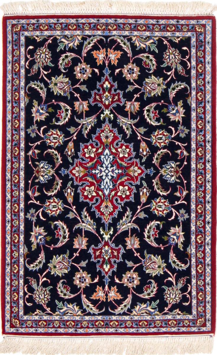 Tapete persa Isfahan Fio de Seda 108x70 108x70, Tapete persa Atado à mão