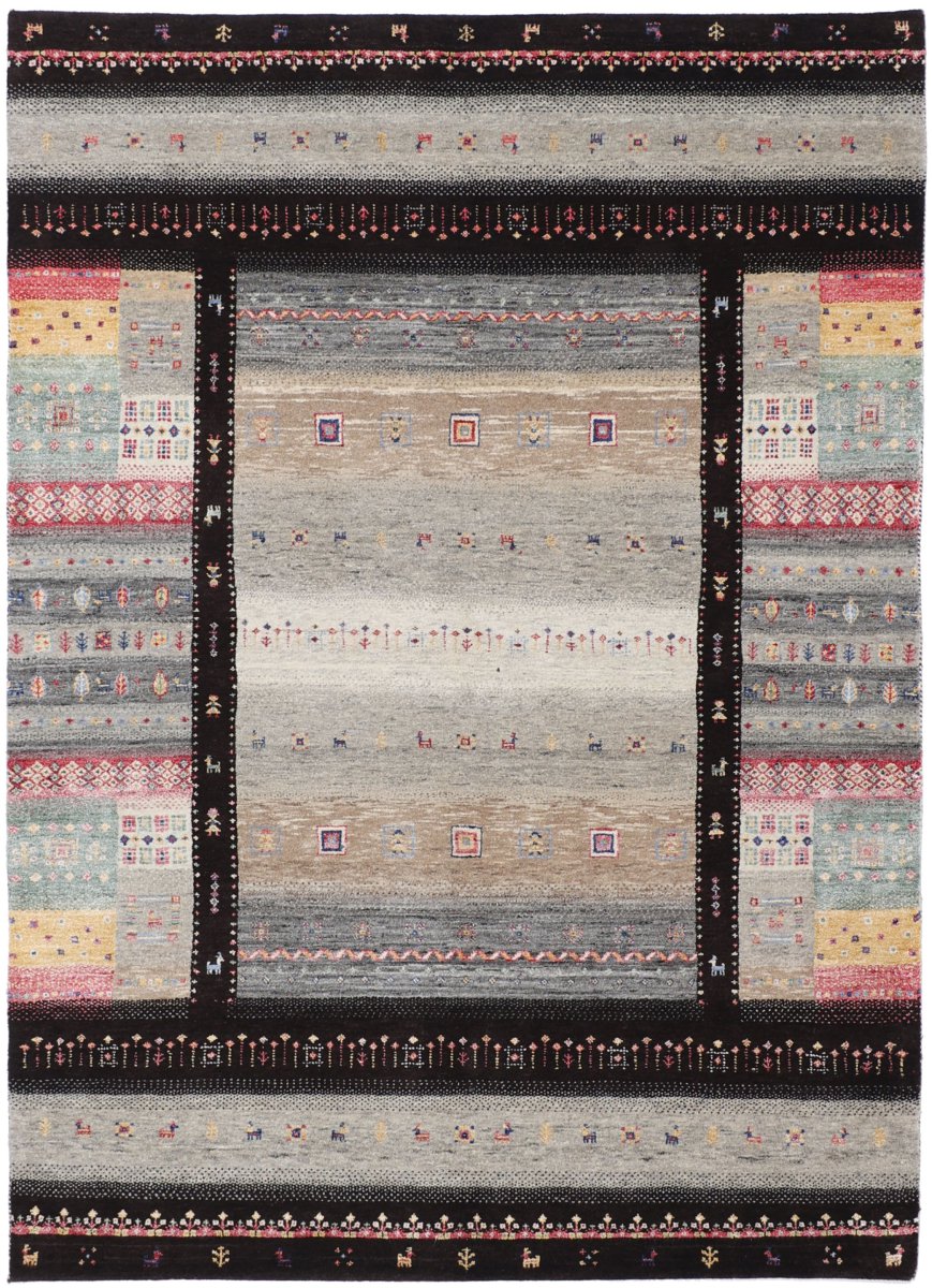 Indischer Teppich Gabbeh Loribaft 243x173 243x173, Perserteppich Handgeknüpft