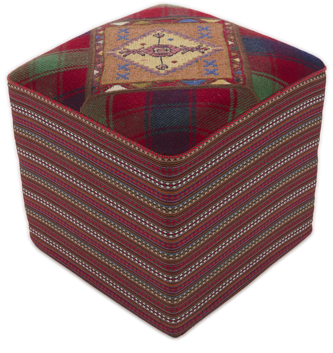 Περσικό χαλί Κιλίμ Hocker 49x49 49x49, Περσικό χαλί Χειροποίητη ύφανση