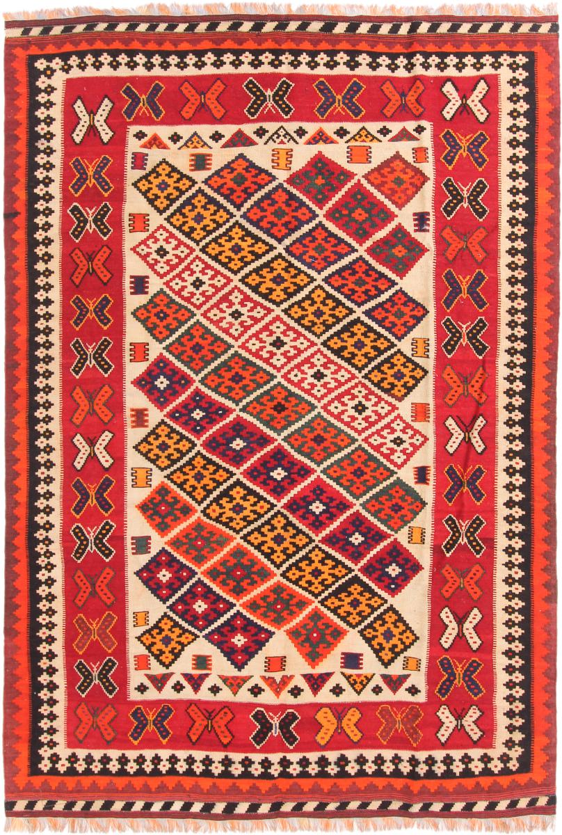 Tapete persa Kilim Fars 231x101 231x101, Tapete persa Tecido à mão