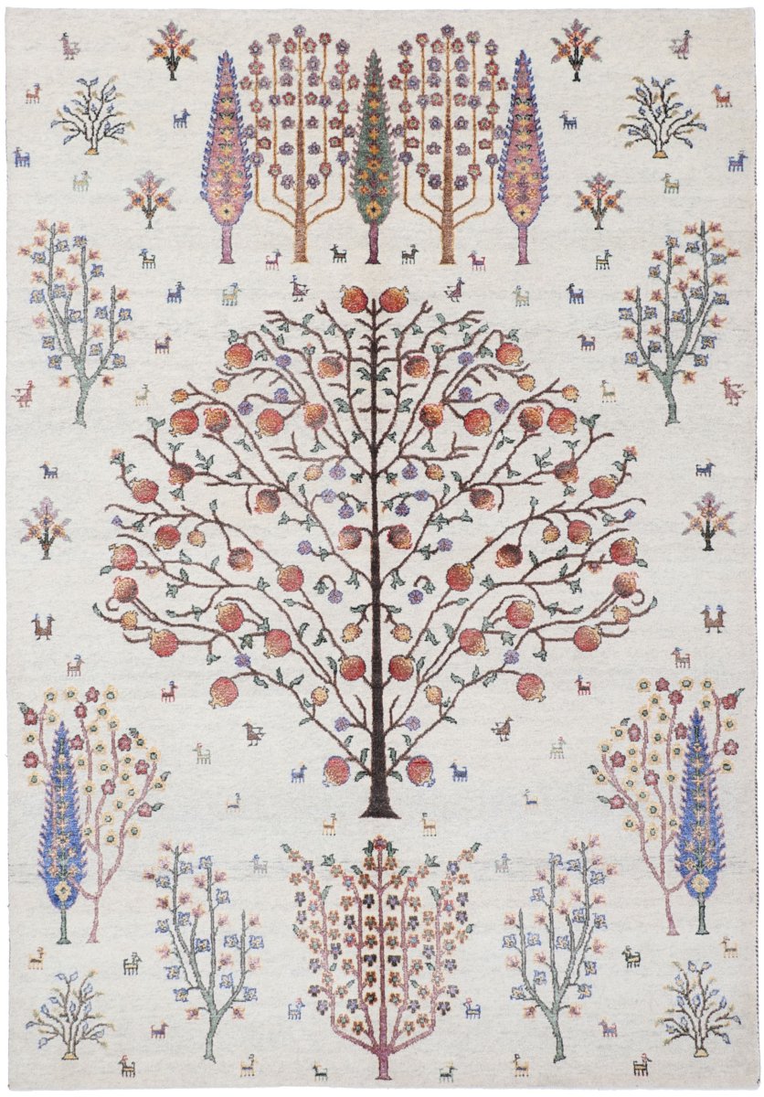 Covor indian Gabbeh Loribaft 244x172 244x172, Covor persan Înnodat manual