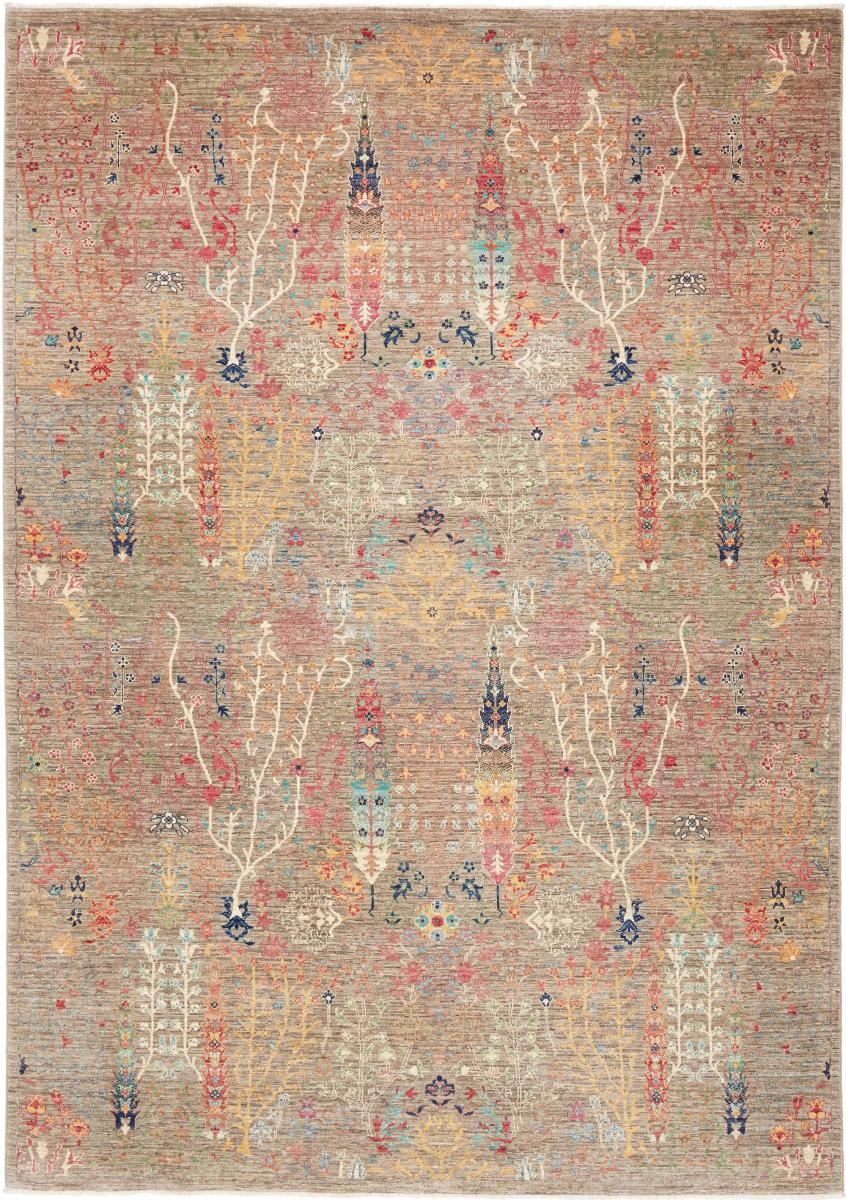 Pakistani rug Design Arijana 9'6"x6'8" 9'6"x6'8", Persian Rug Knotted by hand