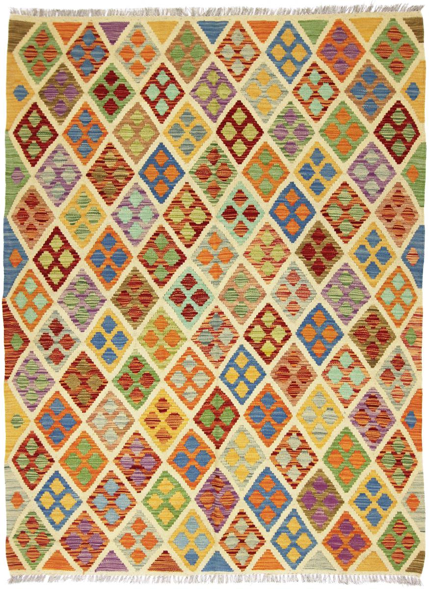 Afghan rug Kilim Afghan Heritage 205x155 205x155, Persian Rug Woven by hand