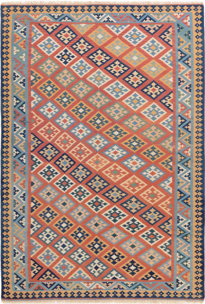 Persisk tæppe Kelim Fars 287x196 287x196, Persisk tæppe Håndvævet