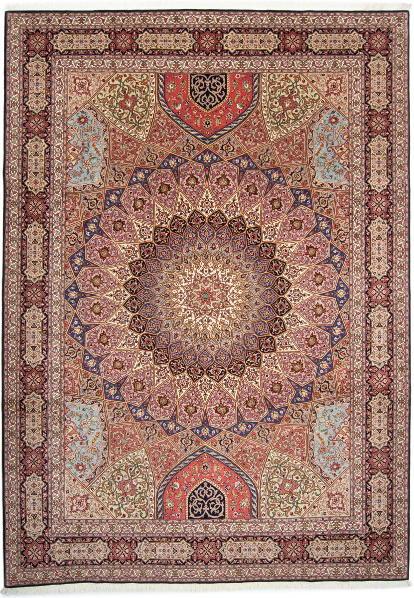 Tapete persa Tabriz 50Raj 356x253 356x253, Tapete persa Atado à mão