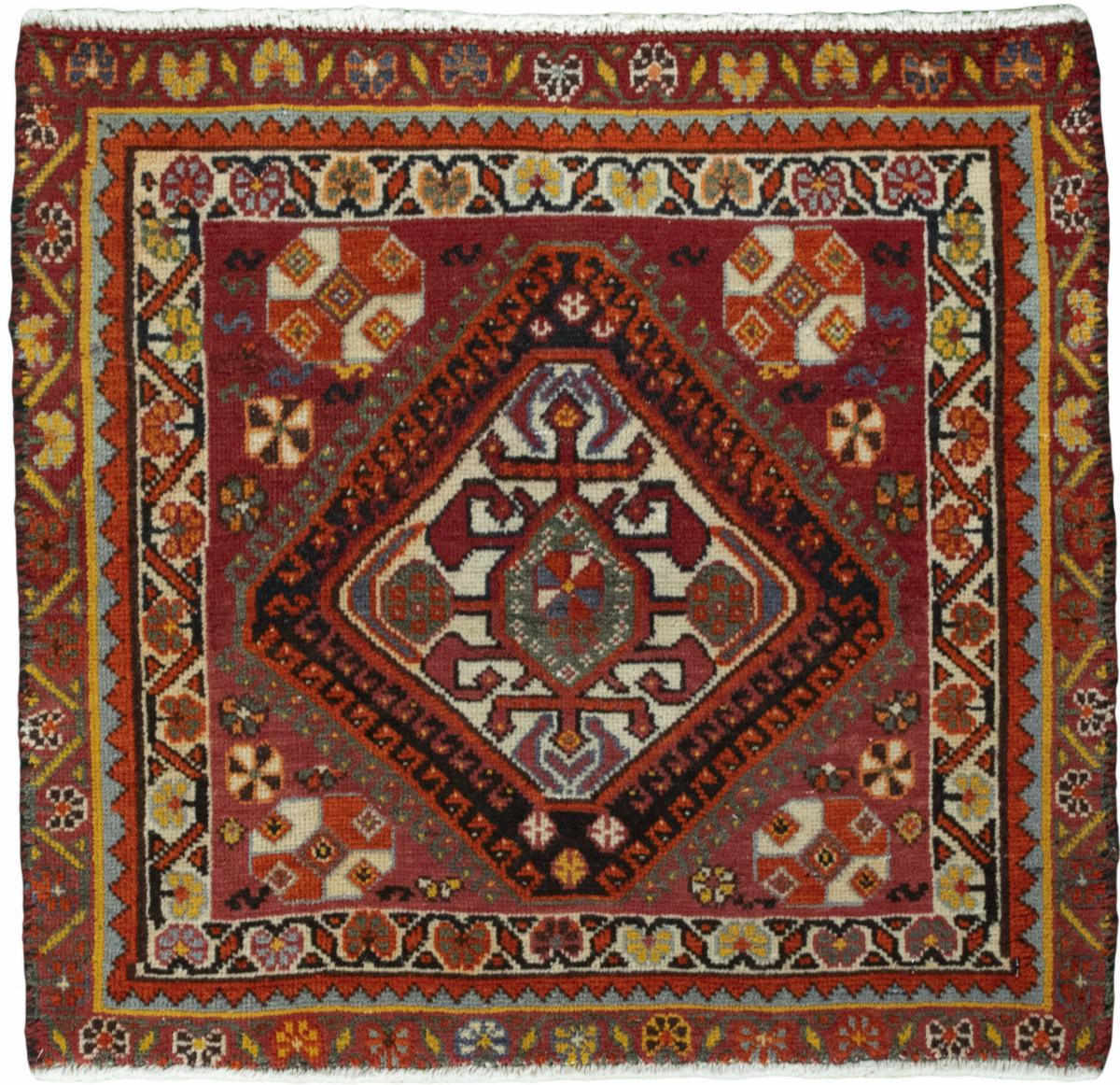 Persian Rug Shiraz 62x65 62x65, Persian Rug Knotted by hand