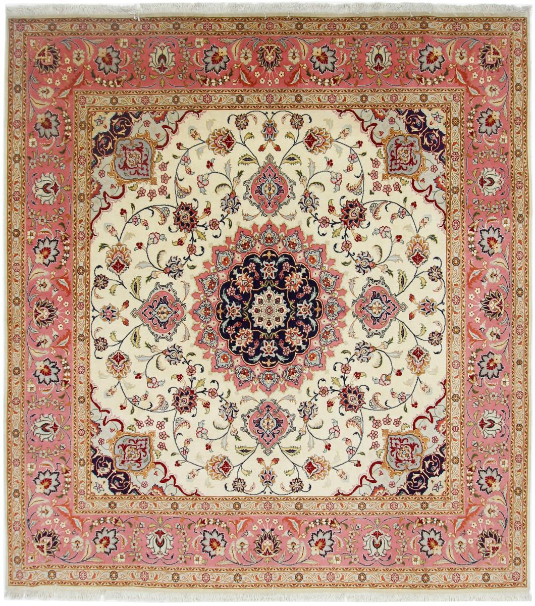 Tapete persa Tabriz 275x255 275x255, Tapete persa Atado à mão