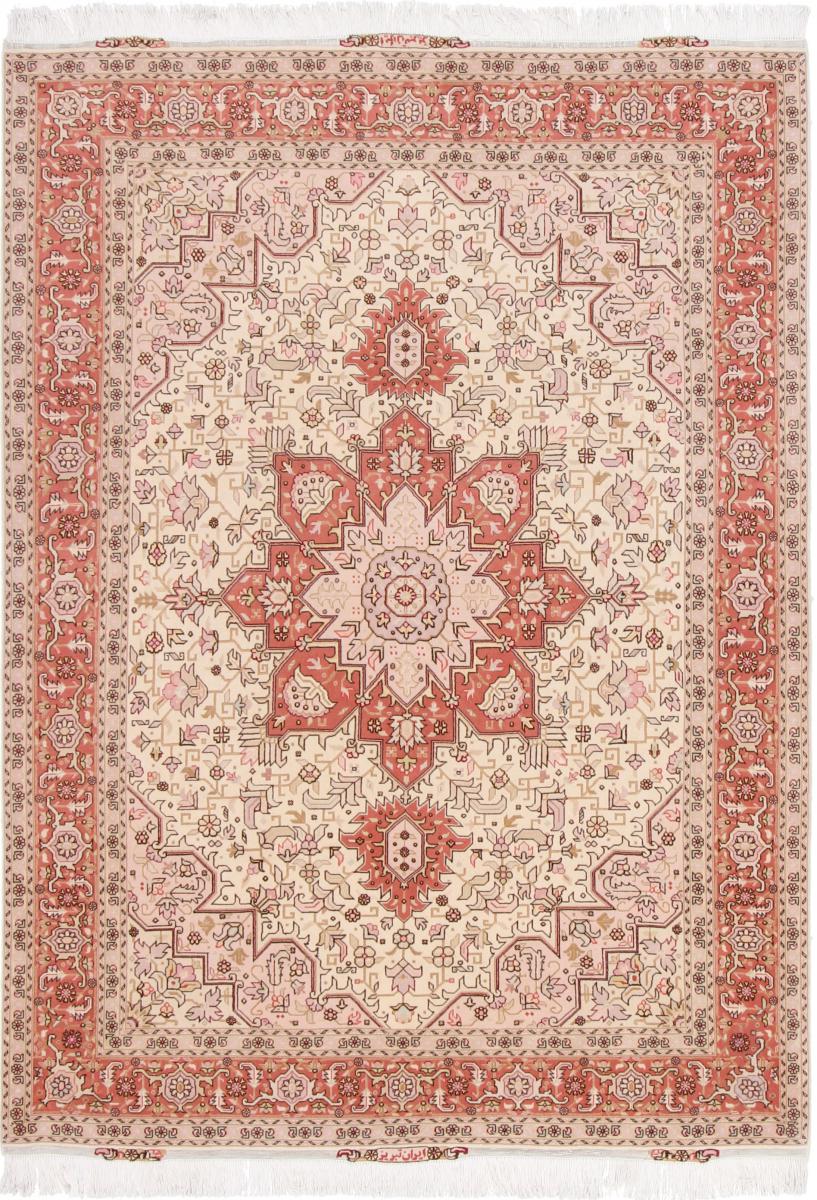 Tapete persa Tabriz 50Raj 207x154 207x154, Tapete persa Atado à mão