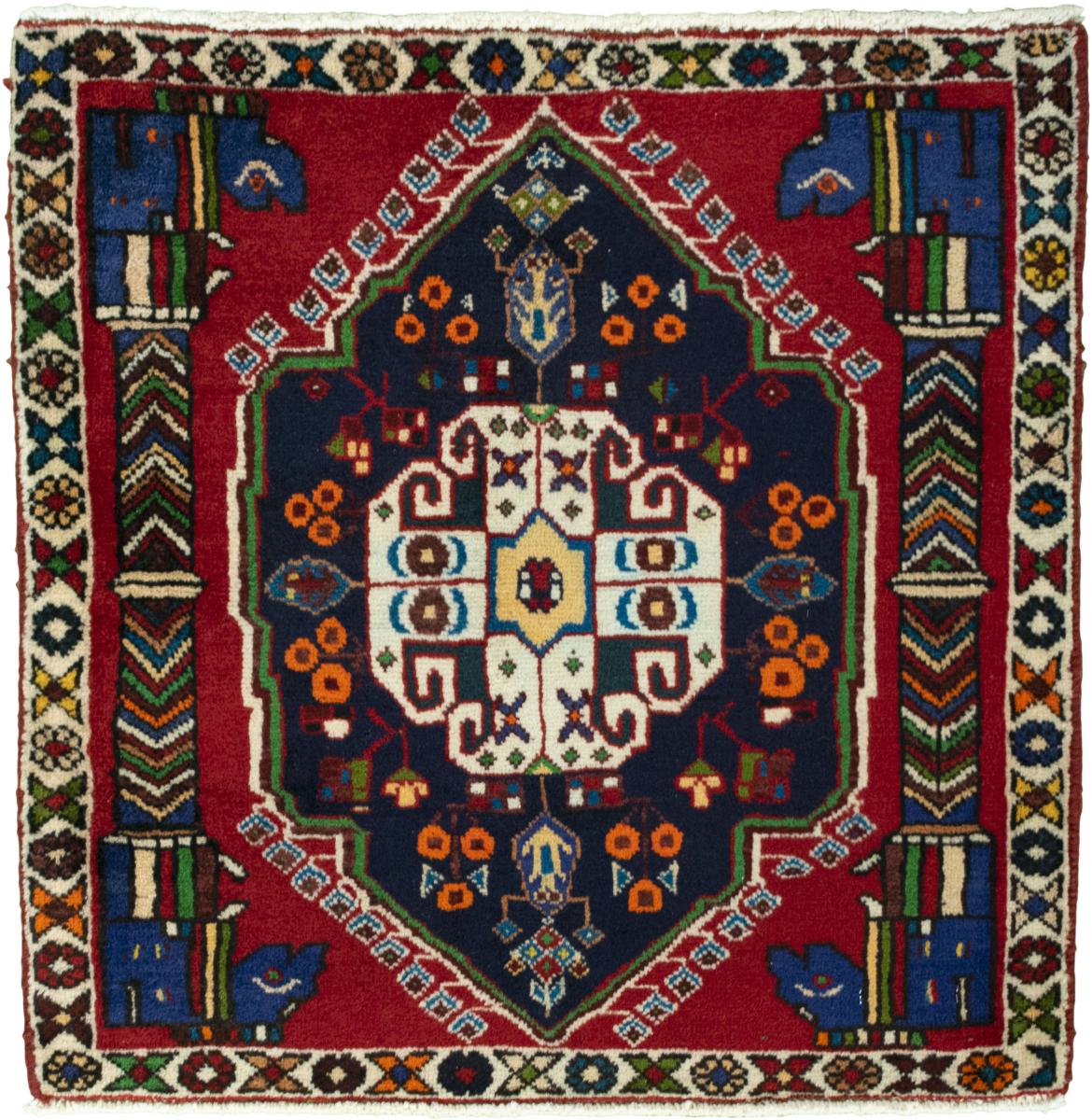 Persialainen matto Shiraz 65x65 65x65, Persialainen matto Solmittu käsin