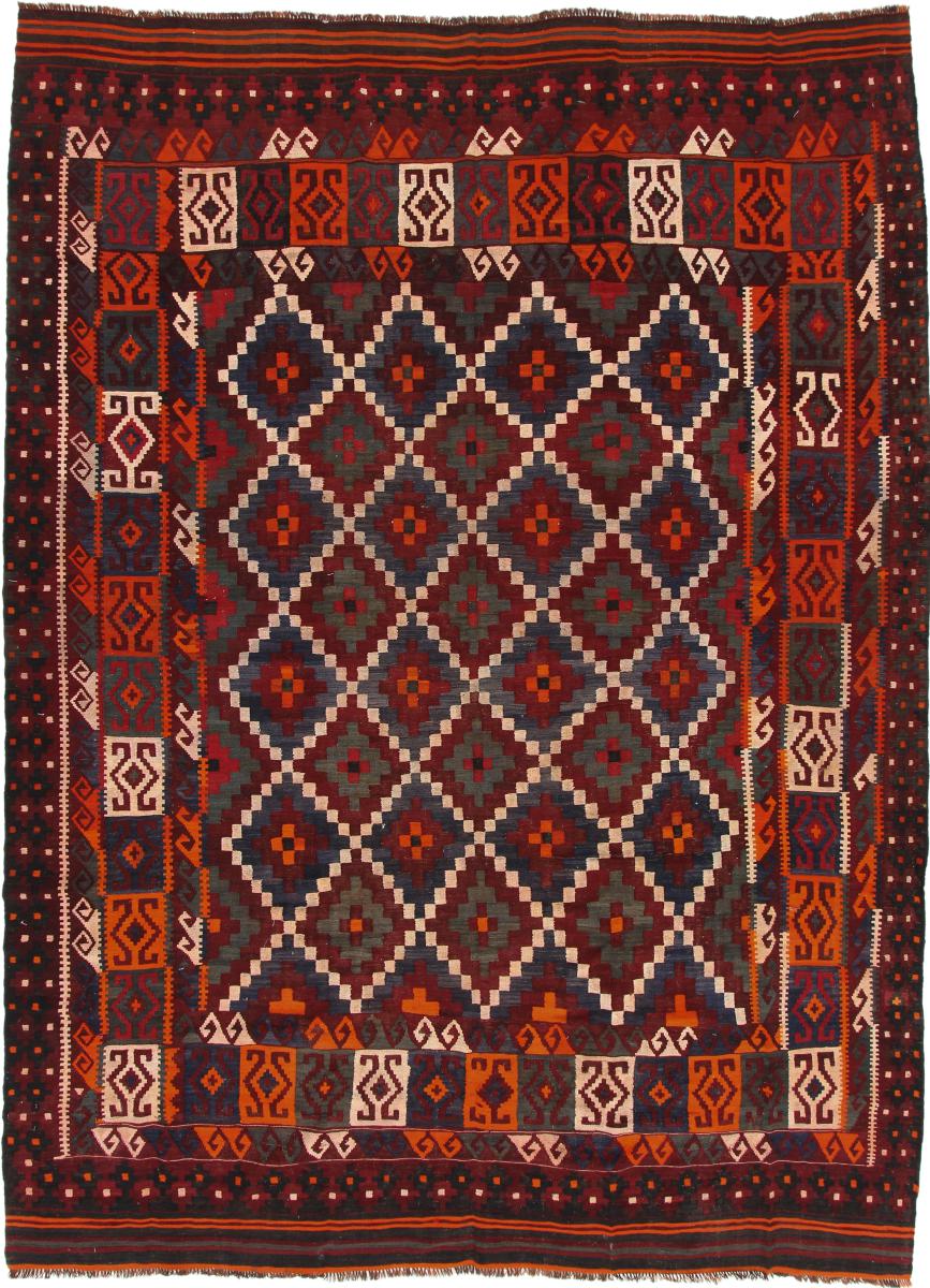 Tapis afghan Kilim Afghan Antique 375x281 375x281, Tapis persan Tissé à la main