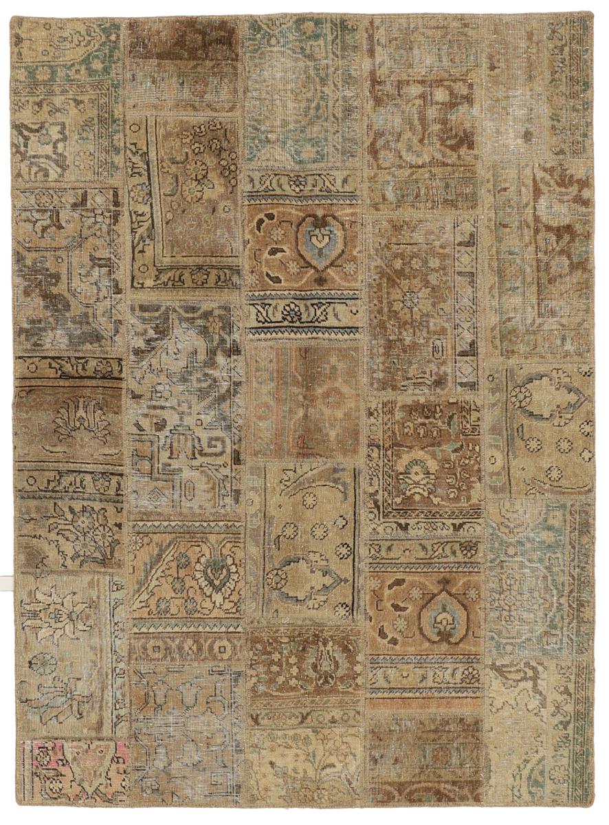 Persisk matta Patchwork 201x147 201x147, Persisk matta Knuten för hand