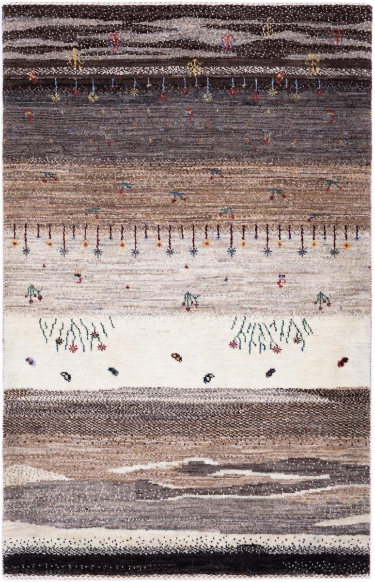 Tapis persan Persan Gabbeh Loribaft Atelier 129x84 129x84, Tapis persan Noué à la main