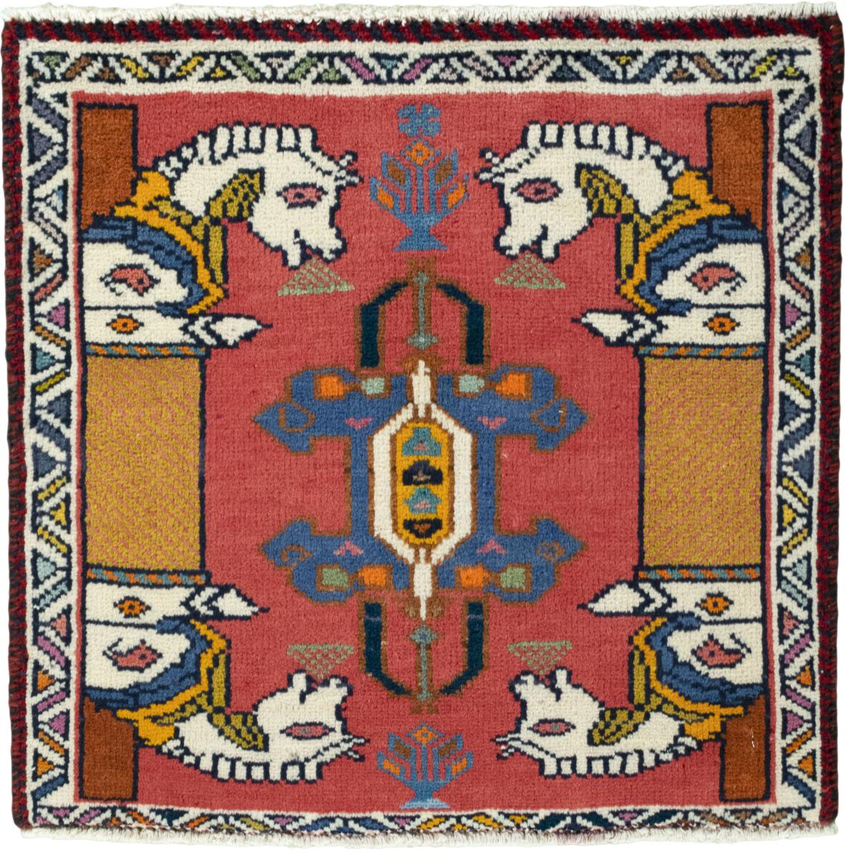 Persian Rug Shiraz 61x61 61x61, Persian Rug Knotted by hand