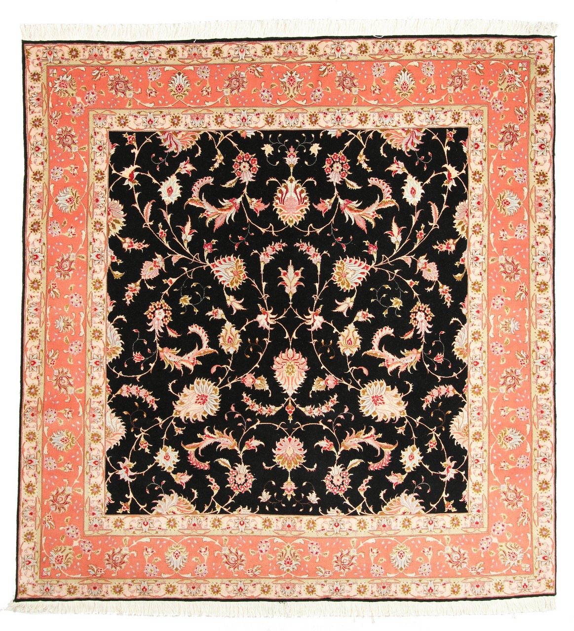 Tappeto persiano Tabriz 50Raj 201x197 201x197, Tappeto persiano Annodato a mano