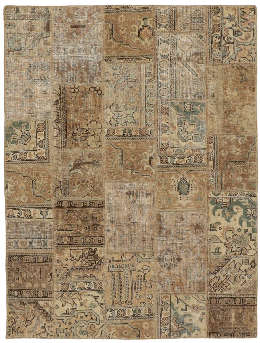 Persisk matta Patchwork 201x150 201x150, Persisk matta Knuten för hand