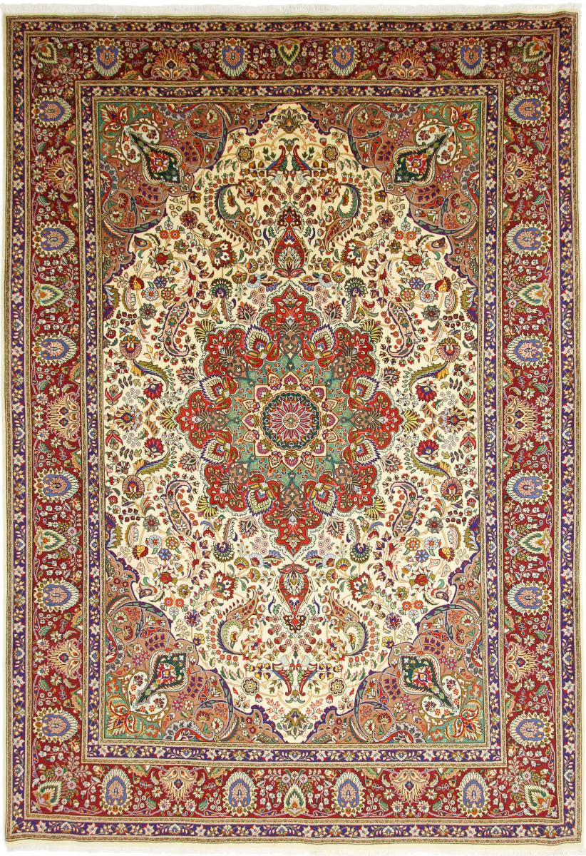 Tapete persa Tabriz 40Raj 366x253 366x253, Tapete persa Atado à mão